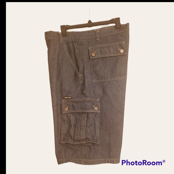 Barcode Mens Jean Shorts - Picture 1 of 3